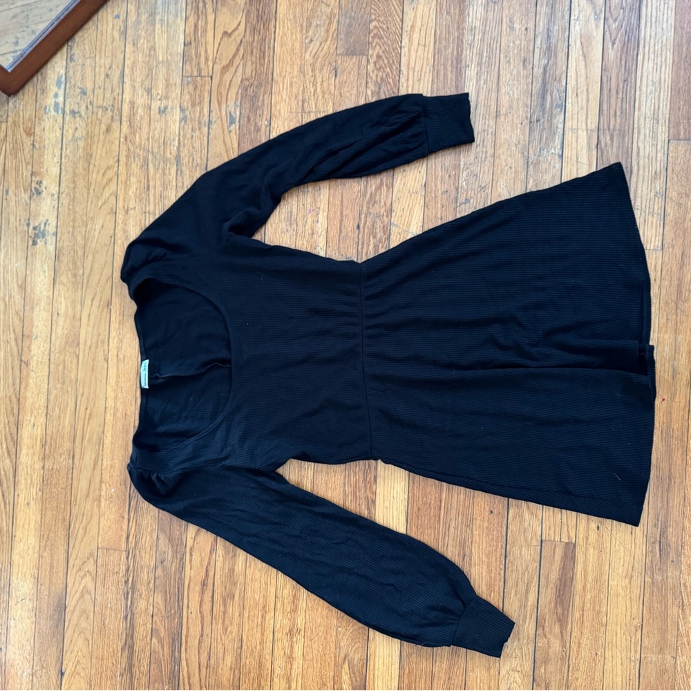 Reformation Knit Black Dress